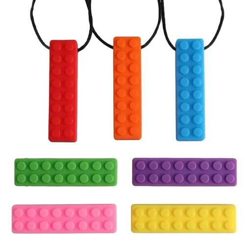 Brick chew necklace - necklace, chewlery