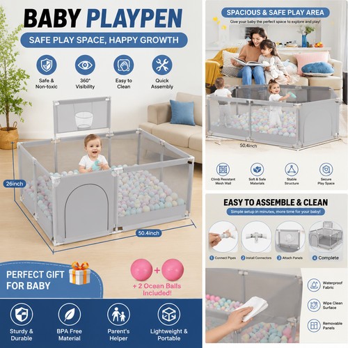 Baby playpen portable - baby,
