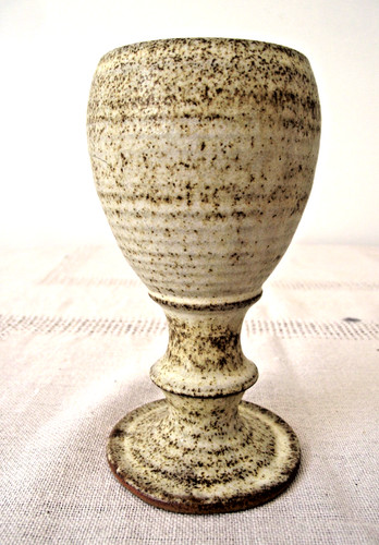 Small studio pottery goblet - studio,