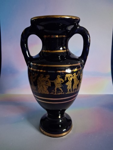 Greek urn style vase - urn, black
