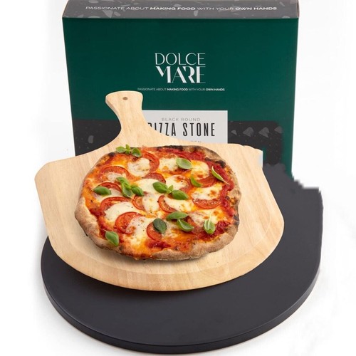 Pizza stone round wood - stone,