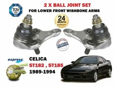 FOR TOYOTA CELICA ST182 ST185 GT4 4WS GTI 1989-> 2X WISHBONE ARM BALL JOINT SET