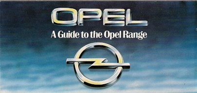 Opel range 1980 market - opel, uk