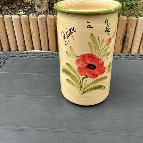Vintage french pottery wine - pottery,