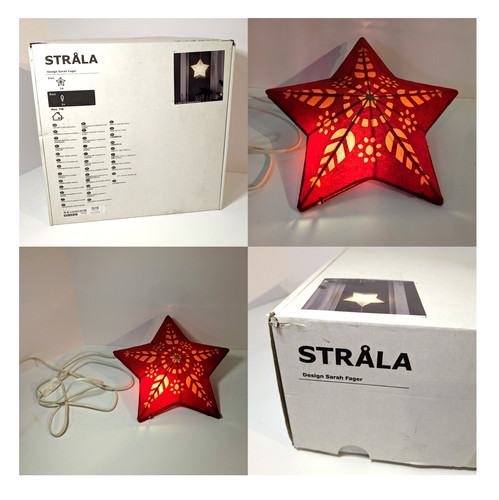 Ikea strala red star - star, light