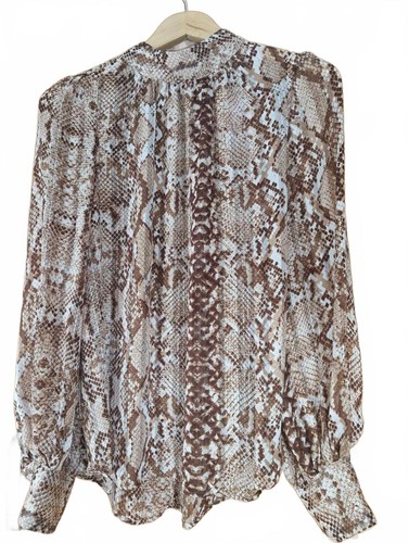 Zara brown snakeskin print - zara,