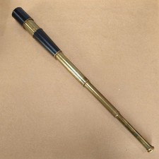 Vintage Brass 3-Draw Leather