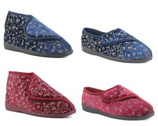 LADIES WOMENS DIABETIC ORTHOPAEDIC WASHABLE BOOTS TOUCH FASTENING SLIPPERS SHOES