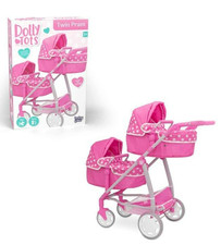 Dolly Tots Twin Pram Dolls