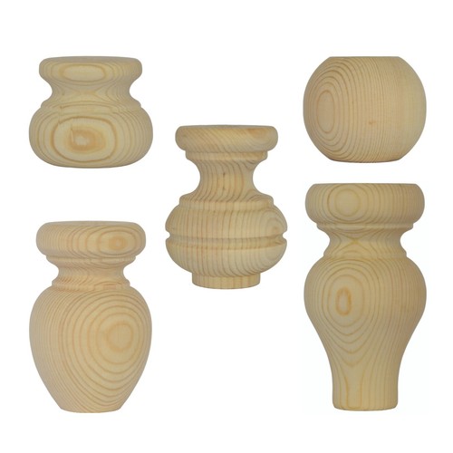 Set small wooden - small, turned