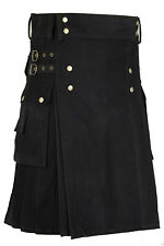 Cotton Kilt Scottish Deluxe Army Tartan Goth Outdoor Utility Highland skirt