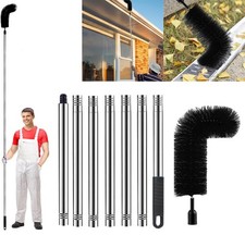 1Set Gutter Cleaning Brush Roofing Tools with Pole Gutter Cleaner Kit Tool 238cm
