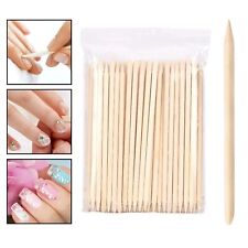 Orange Sticks | Orange Wood Sticks for Nails Cuticle Pusher Tool Manicure Stick