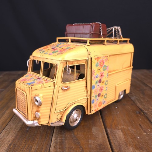 Retro metal citroen van - metal, with