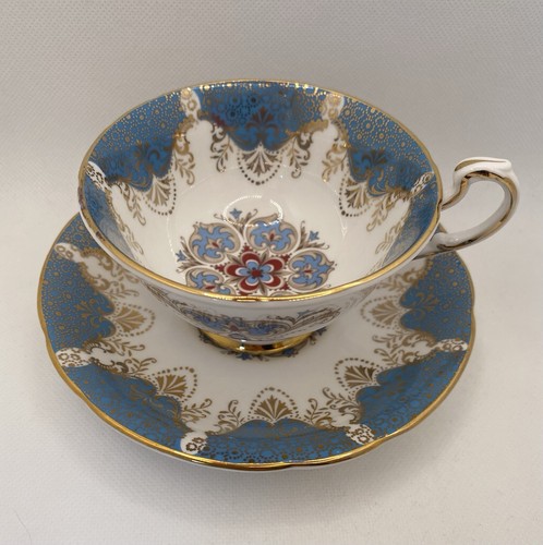 Paragon aqua blue - blue, gold