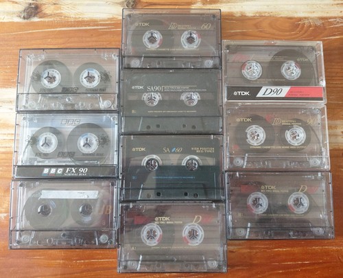 Cassette tapes mixed d90 - 10,