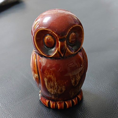Brown glazed ceramic - brown,