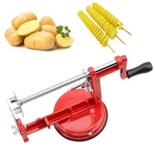 Manual Spiral French Fry Cutter Vegetable Spiralizer Twisted Potato Apple Slicer