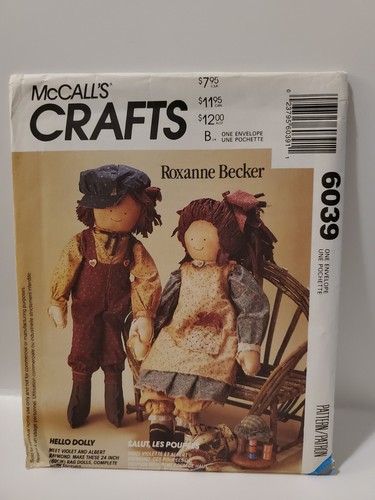 Mccall crafts 6039 rag dolls - 6039,