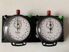 Vintage Hanhart Mechanical Stopwatch Dashboard Rally Timer