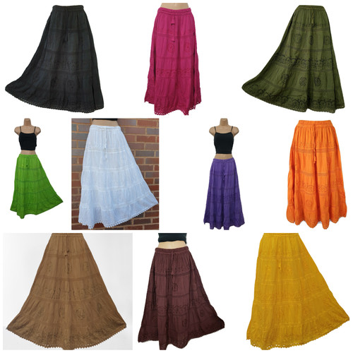 Cotton skirt lined - cotton,