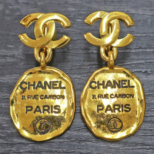 Chanel gold plated logos - plated, cc