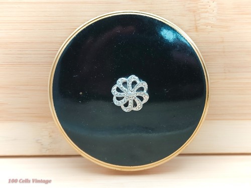 Black with diamantes vintage - black,