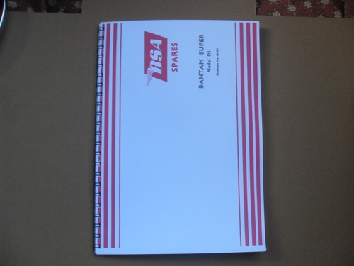 Bsa bantam parts - bantam, book