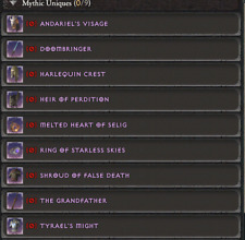 Diablo 4 D4 Season 10 ALL MYTHIC UNIQUE RUNEPACK 6/6/6