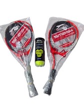 2 x Slazenger Smash 25 Junior Tennis Racket Ages 9-12 and 3 x Slazenger Balls