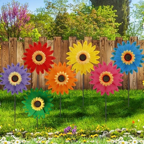 Sunflower patio lawn pinwheel - sunflower,