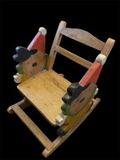 Handmade Wooden Clown Rocking