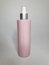 250ml Pink Cylindrical PET Plastic Bottle+Matte Silver Atomiser Spray ANY AMOUNT