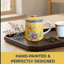 Hand-painted Mug with Infuser