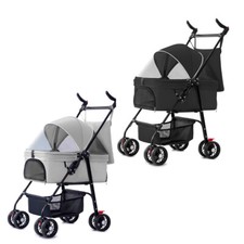 Foldable Pet Stroller, Cat/Dog