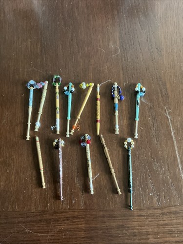 Wooden lace bobbins some - lace,
