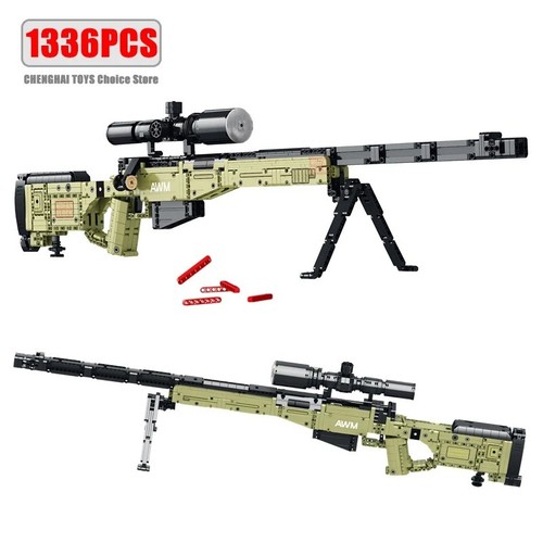 1336pcs military awm sniper - 1336pcs,