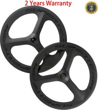 70mm Tri Spoke Carbon Wheels