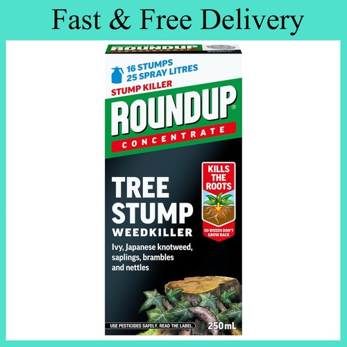 Roundup tree stump - stump, and