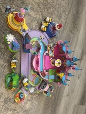 Vintage Bluebird Polly Pocket Disney Magic Kingdom Castle W/Train & 8 Figures