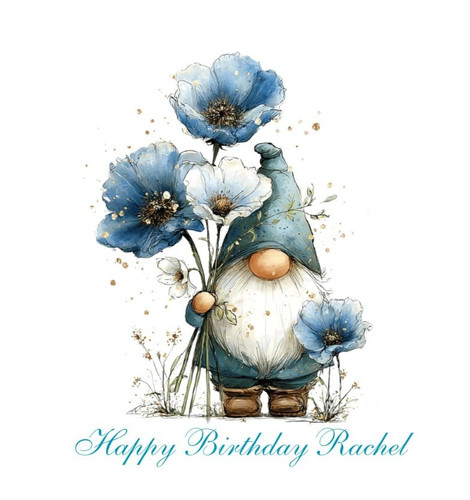 Personalised blue gnome gonk - gnome,