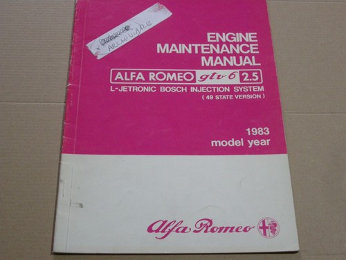 Alfa romeo gtv6 injection - romeo,
