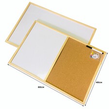 Notice Cork Board Pin Message White Board Office Memo School board  60 x 40cm