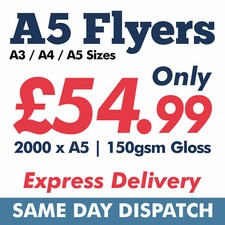 2000 A5 A4 A3 Flyers Leaflets Printed Full Colour Flyer Leaflet Printing Fast