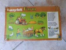 Vintage Fuzzy Felt Farm Set 1982 Allan Industries Ltd england