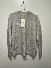 SEZANE LUDIVINE JUMPER GREY CHIN SILVER SIZE MEDIUM