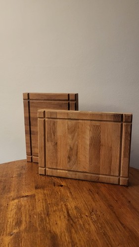 Natural oak chopping - chopping, board