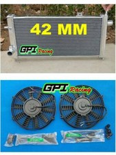 42mm Aluminum Radiator +fan Opel Vauxhall Nova GTE GSi 2.0 16v Turbo,NEW
