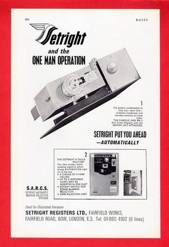 Old bus magazine advert 1968 - magazine,