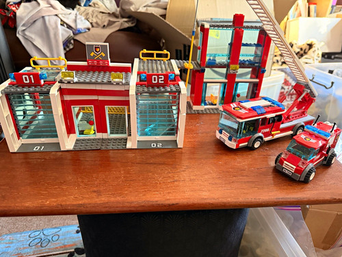 Lego 7208 fire - 7208, station/